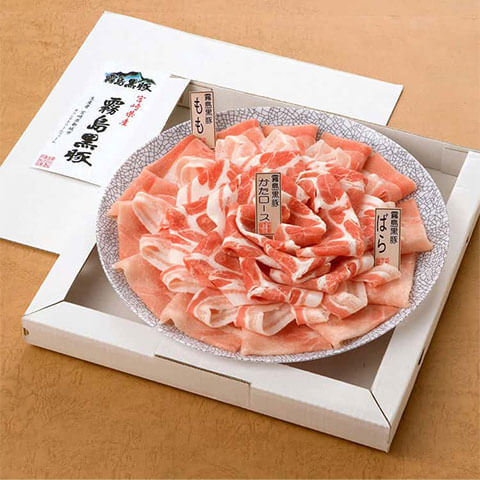 宮崎 霧島黒豚大皿しゃぶしゃぶ「華」