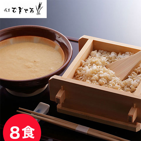 東京 昭和四年創業 「浅草むぎとろ」 味付とろろ・むぎごはんセット 8食