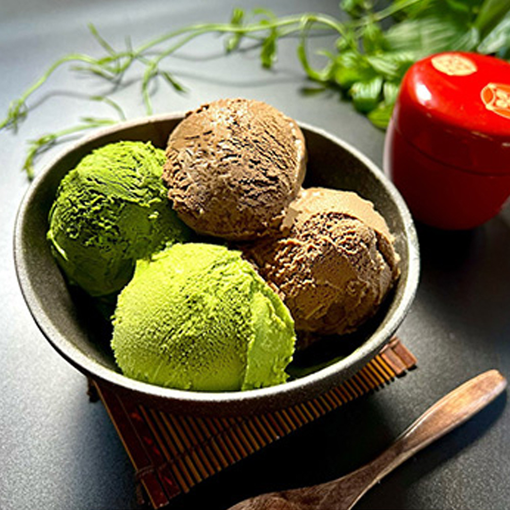 宇治抹茶アイス・黒ほうじアイス