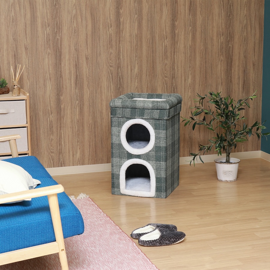 ペットハウス　ルーフベッド付き