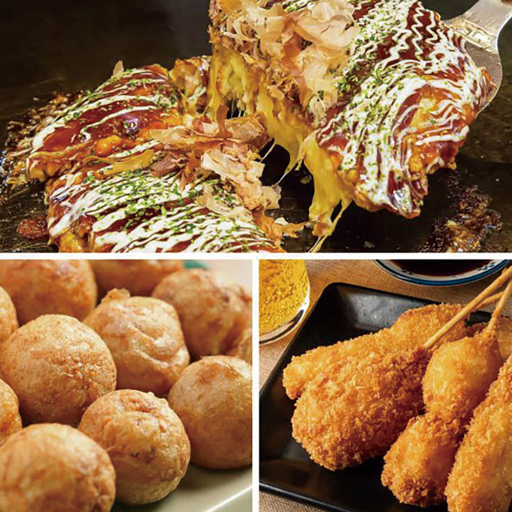 ザ・大阪！粉もん＆串カツ食い倒れセット＜5品＞