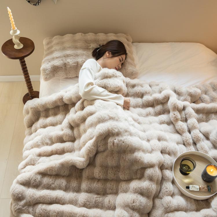もこもこ毛布とろとろ掛け毛布