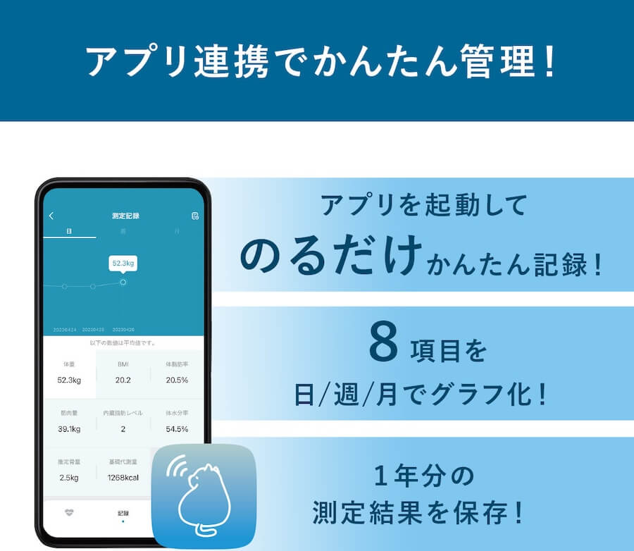 ドリテック 体重体組成計BS-405GY