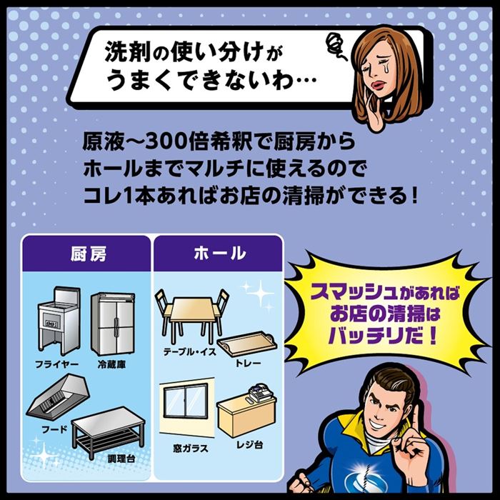 花王 スマッシュ 業務用 マルチキッチンクリーナー 5L