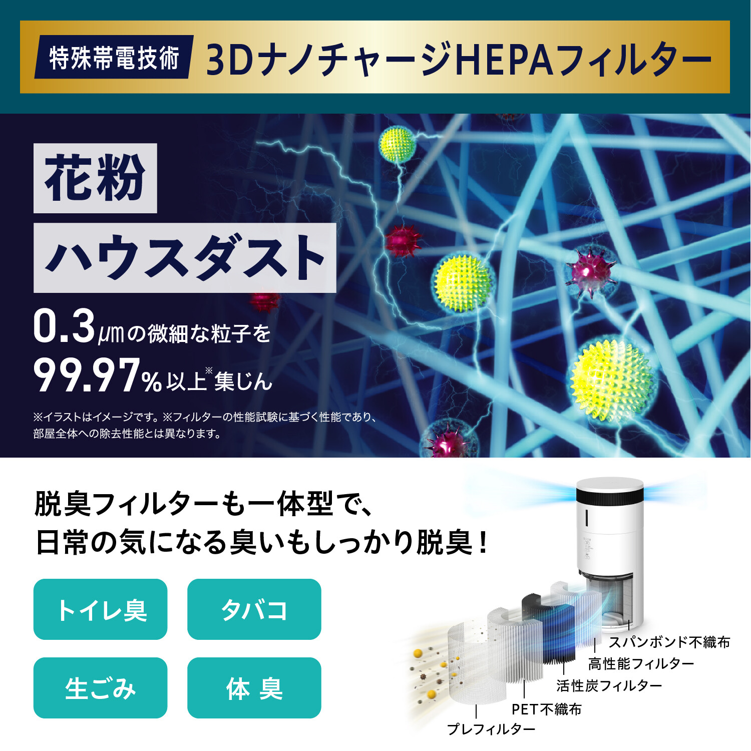 【アイリスオーヤマ】　加湿空気清浄機 10畳 AAP-SH20B-H