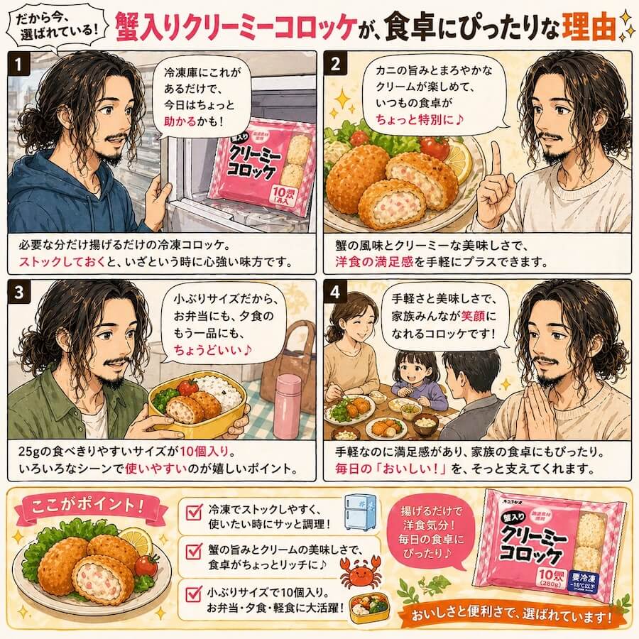 蟹入りクリーミーコロッケ