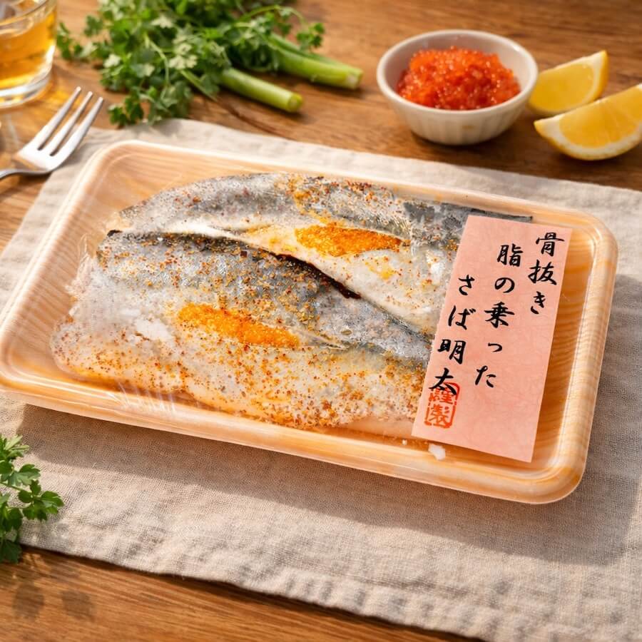 国産骨取りとろさば明太