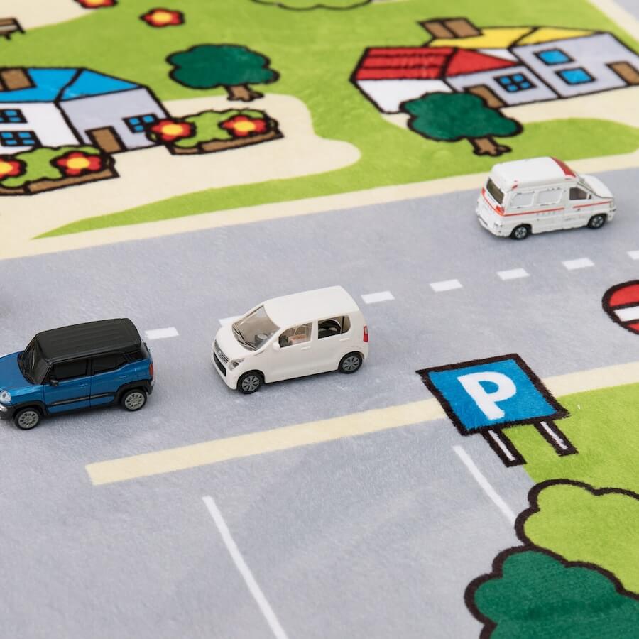 洗濯機で洗えるキッズラグ「ニュータウン2」