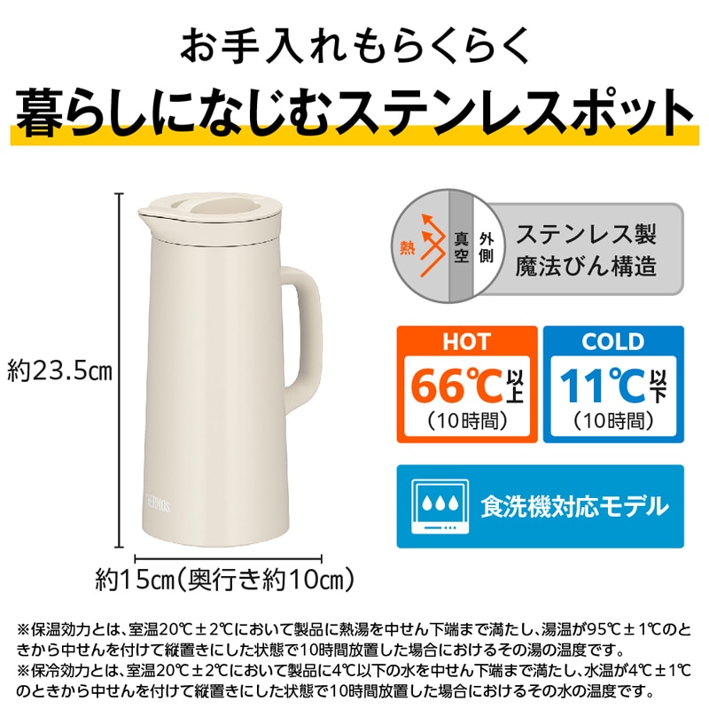 ステンレスポット TTH-1000