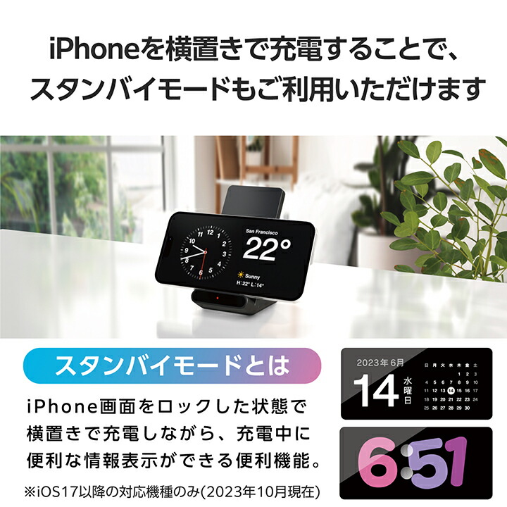 エレコム ワイヤレス充電器 W-QS09WH