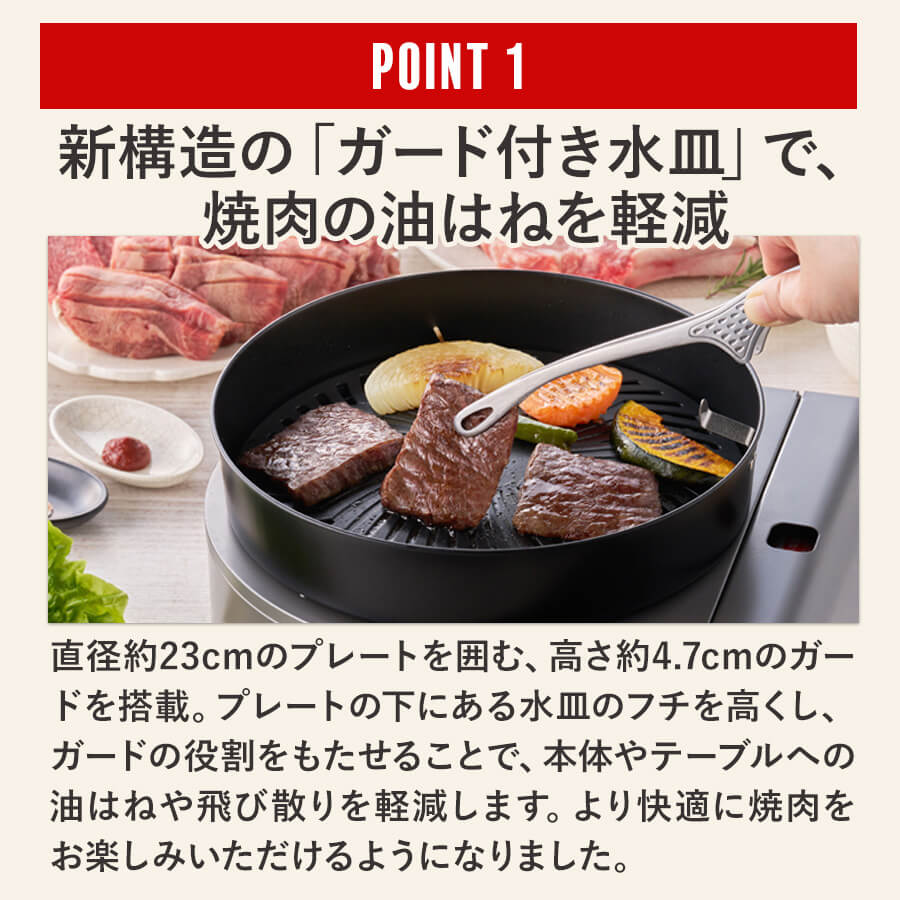 カセットガス スモークレス焼肉グリル “やきまるスリム”