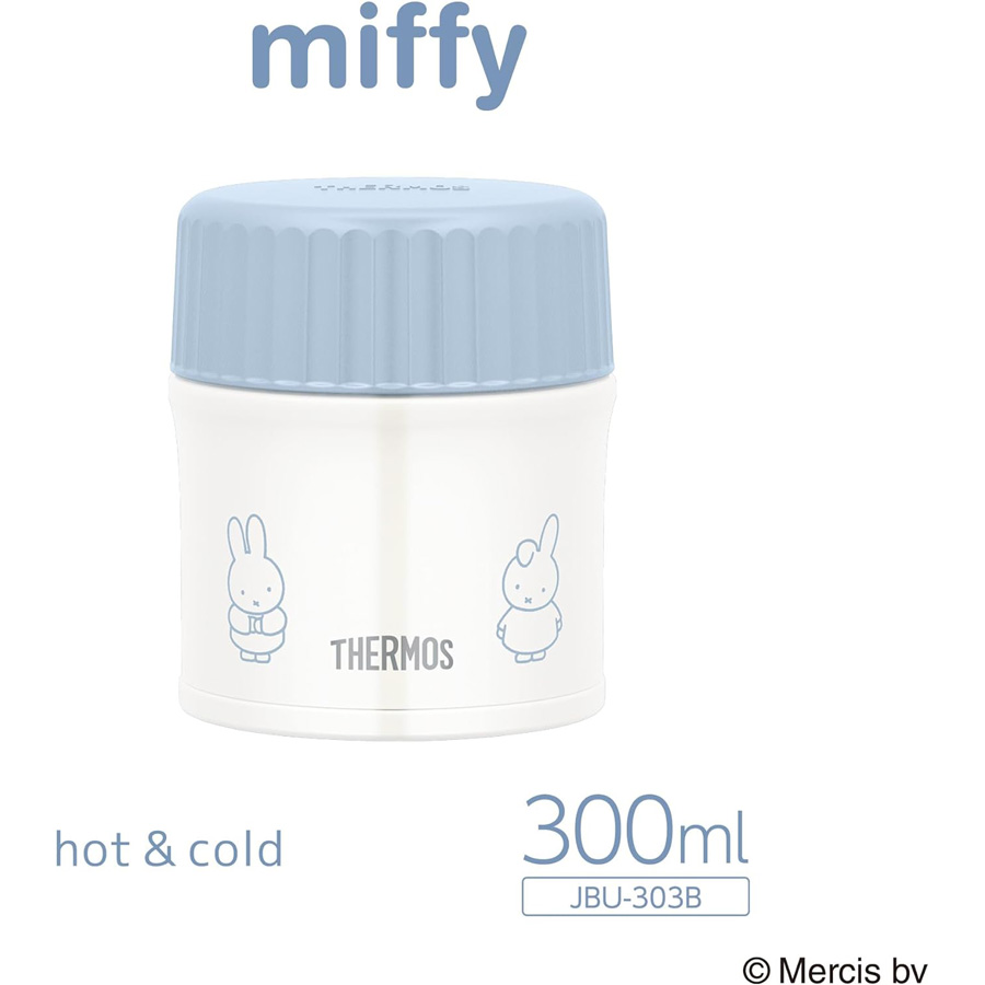 サーモス 真空断熱スープジャー JBU-303B アッシュブルー(ASB)