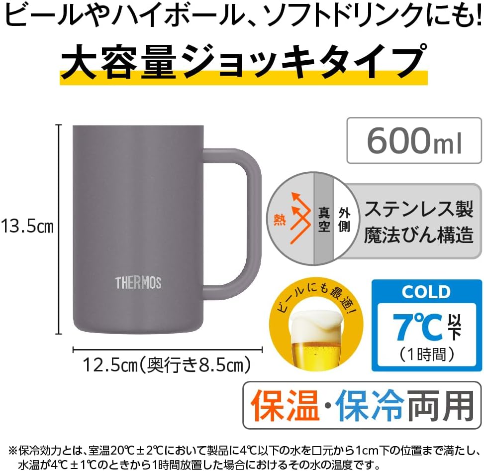 真空断熱ジョッキ JDK-602C