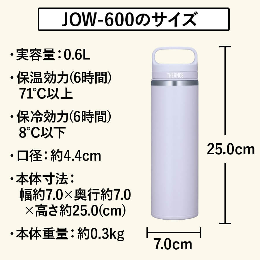 真空断熱ケータイマグ JOW-600