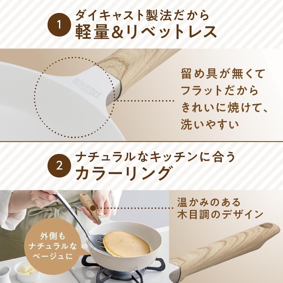 セラプロテクトシリーズ玉子焼きフライパン KFO-013E