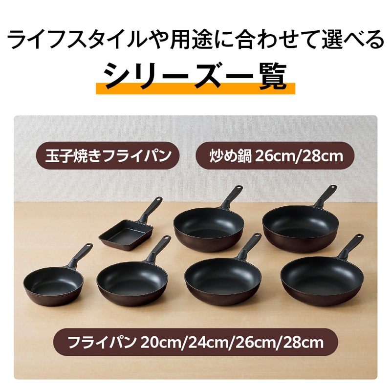 デュラブルプレミアムシリーズフライパン KFP
