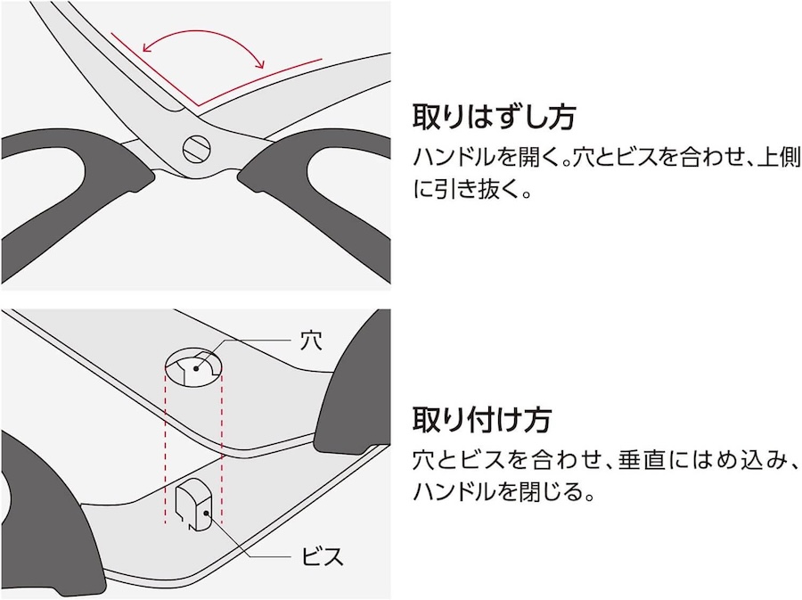 キッチンバサミ カーブ KK-HC001