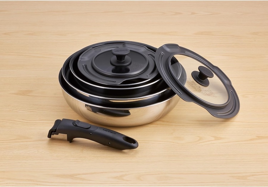 取っ手のとれるフライパン5点セットFA/KSF-8A