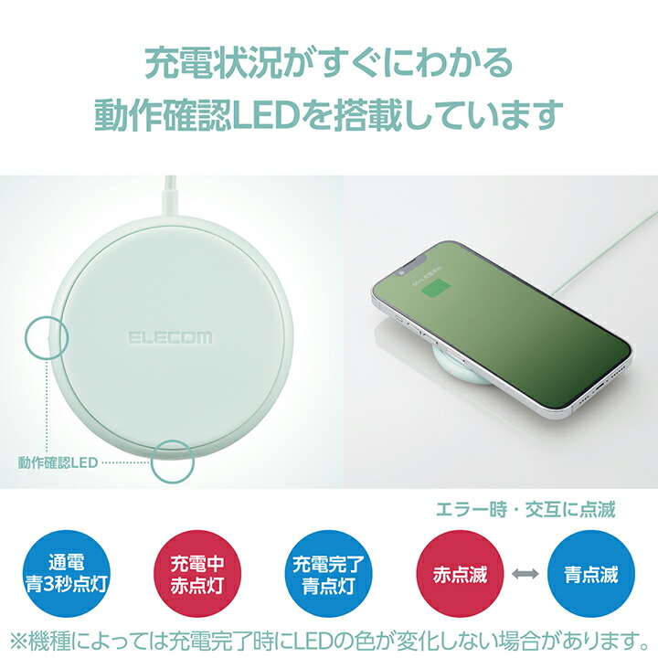 エレコム ワイヤレス充電器 W-QA25GN