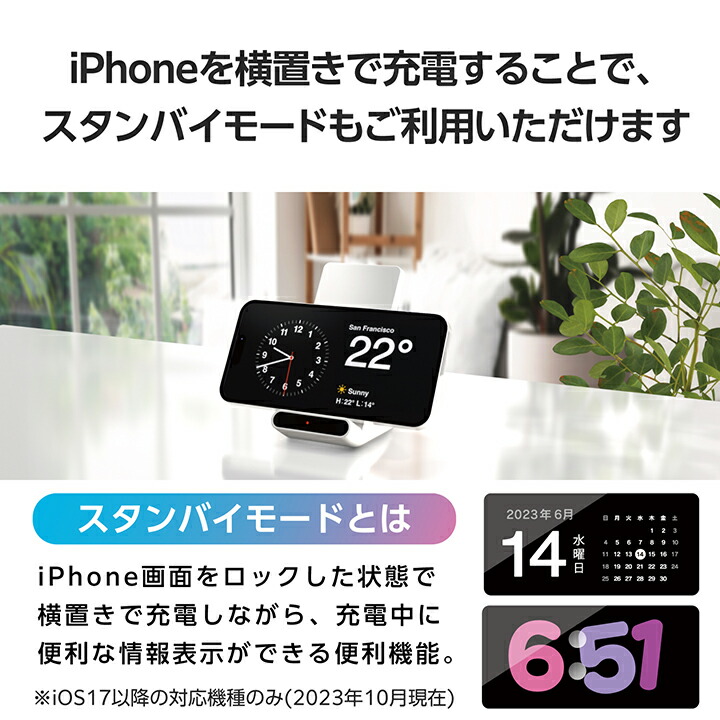 エレコム ワイヤレス充電器 W-QS09WH