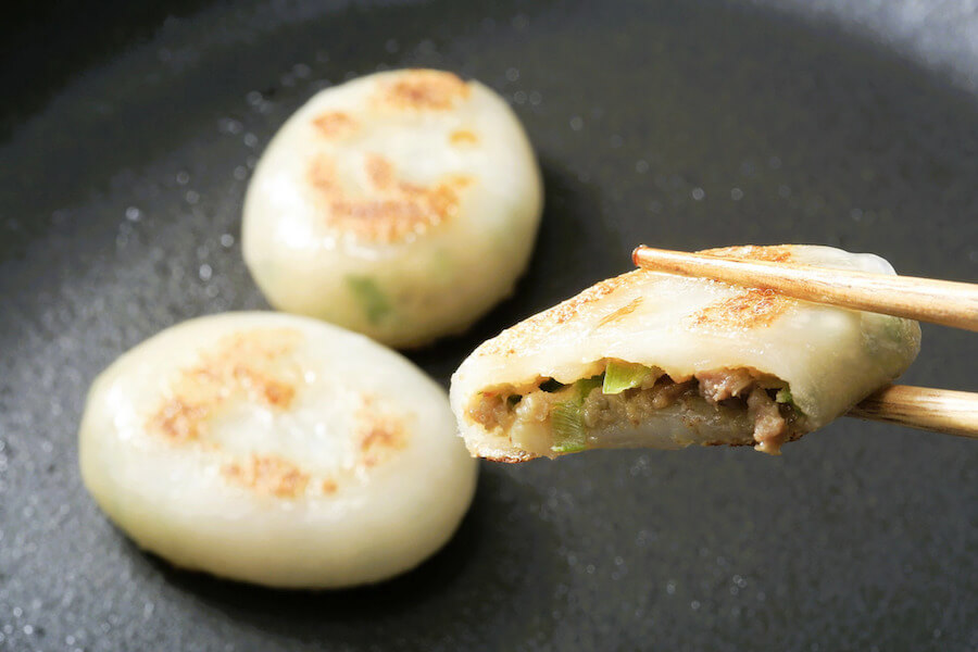 お肉屋さんが作った特製ニラ焼餅 720g